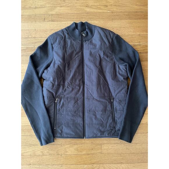 Kin by John Lewis Women’s Hybrid Zip Lightweight Jacket Dark Gray Size Medium - Picture 1 of 10